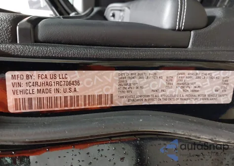 2024 Jeep Grand Cherokee Altitude X 4X4 z USA, uszkodzony, nr VIN 1C4RJHAG1RC706436